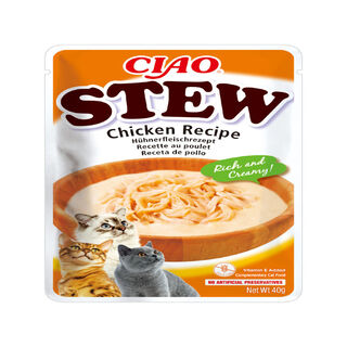 Churu Stew Estufado de Frango saquetas para gatos – Multipack 12
